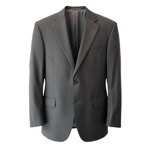 Canali Charcoal Gray Wool Two Button Dual Vent Sport Coat Blazer Mens Size 32 R